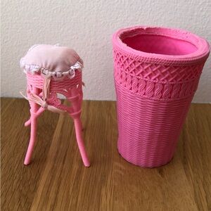 Vintage 1985 Vibrant Pink Barbie Furniture Multi Toys Corp